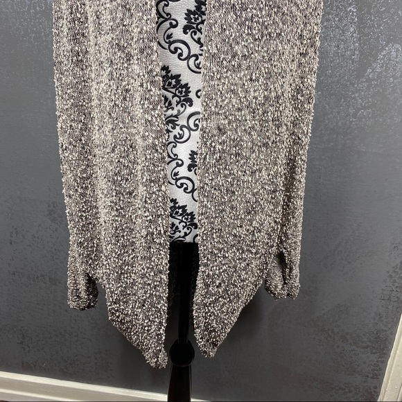 Blue Rain textured long open cardigan sweater - Picture 6 of 12